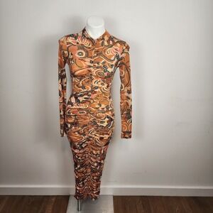 A.L.C. Multicolor Long Sleeve Dress